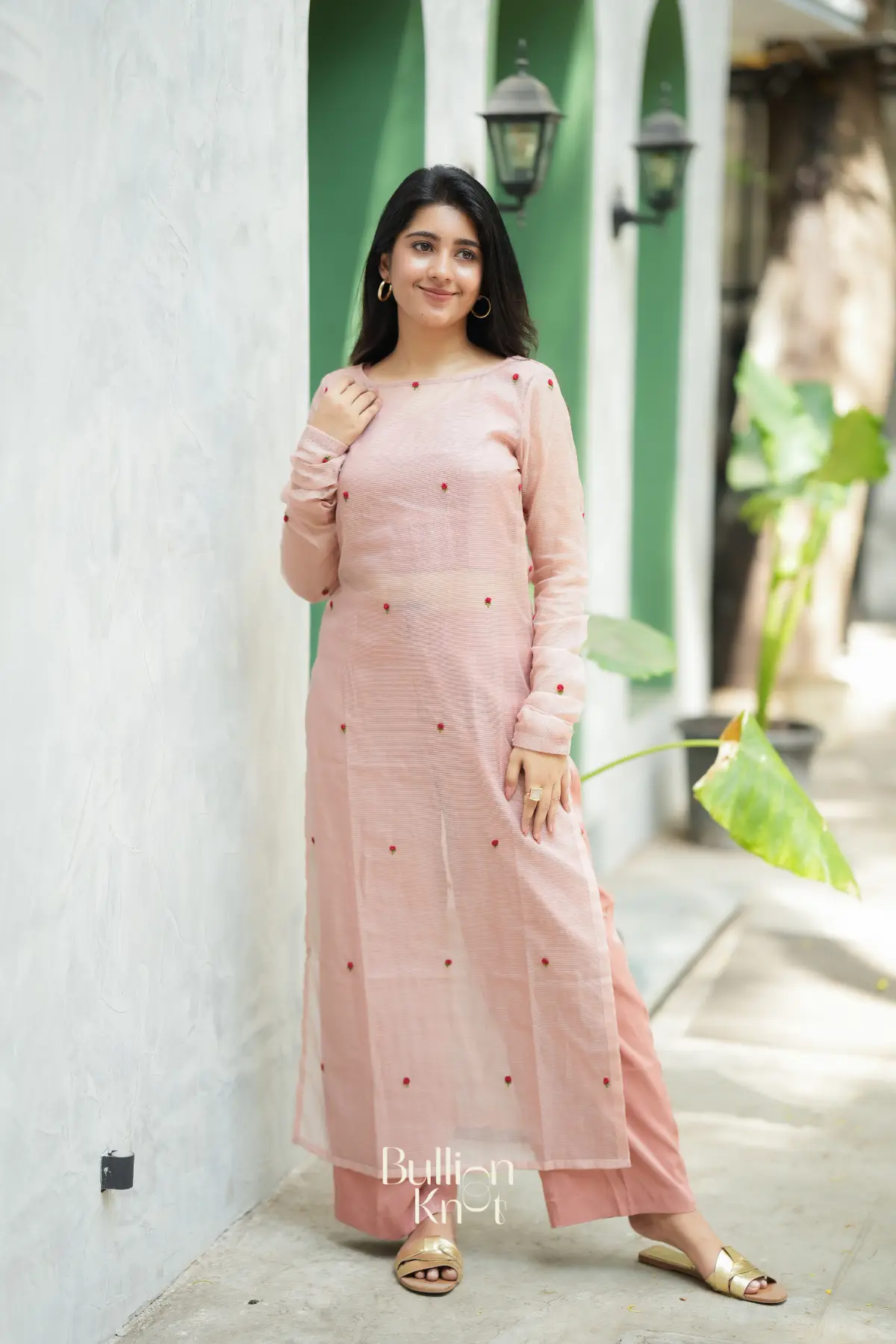 Cossette Peach Kurta Set - Elegance in Every Thread