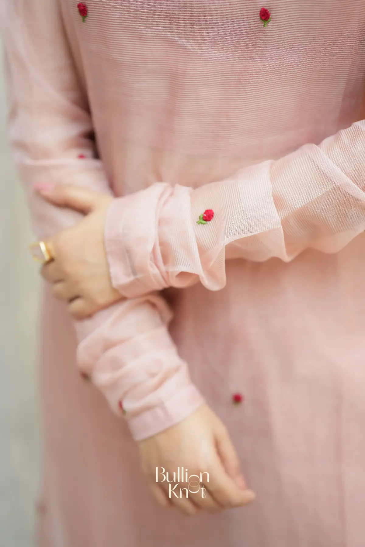Cossette Peach Kurta Set - Elegance in Every Thread