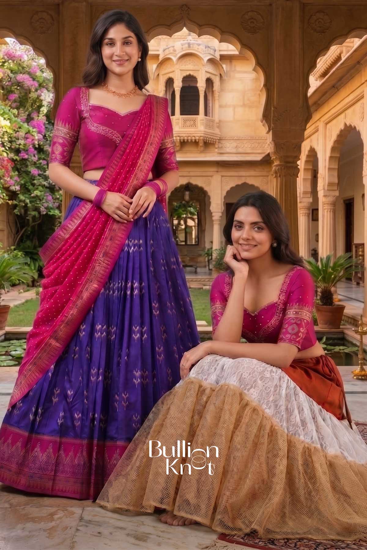 Can Can Skirt + Bhargavi Lehenga Bundle for Elegant Celebrations