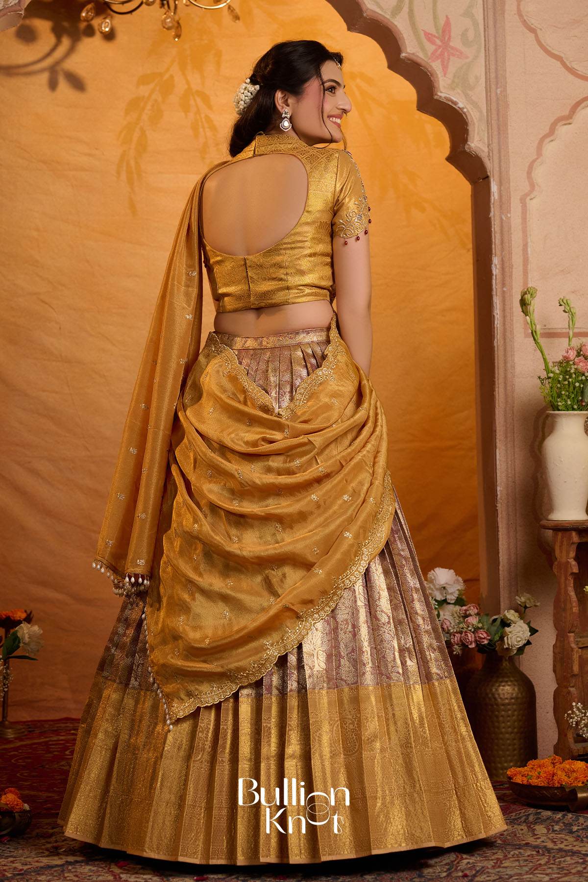 Can Can Skirt + Hemanjali Banarasi Silk Lehenga Bundle