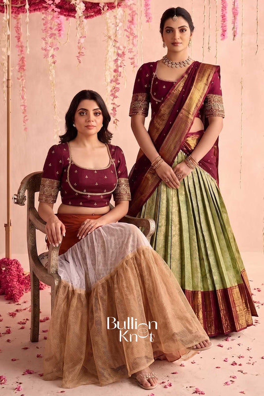 Can Can Skirt + Indira Vastra Lehenga Bundle for Stunning Looks