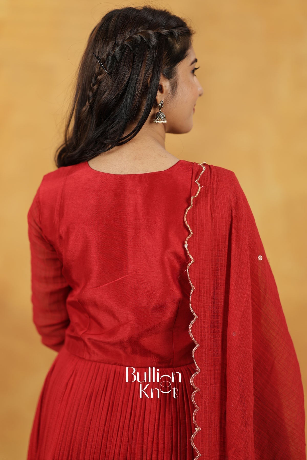 Aalaya Red Dress with Jacket for Ethnic Elegance
