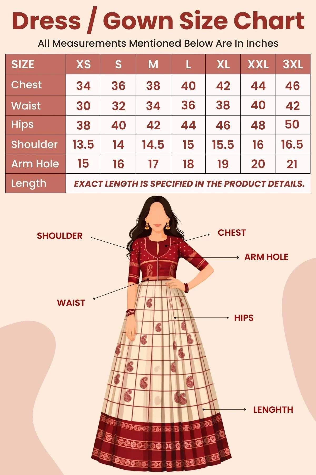 Deepvanika silk Brown Three-quarter Sleeves Suit Set (Dress)