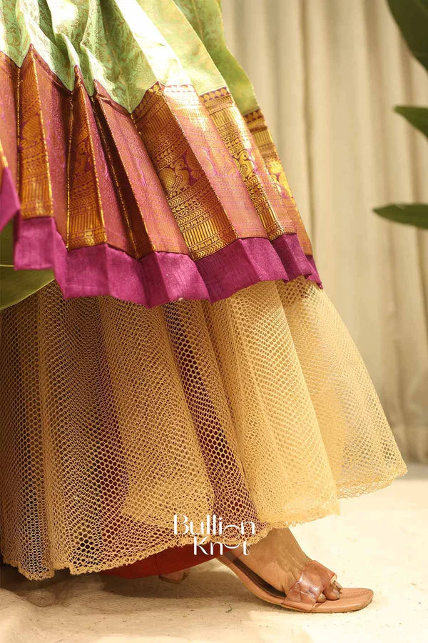 Can Can Skirt + Bhargavi Lehenga Bundle for Elegant Celebrations